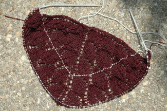 leaf lace shawl