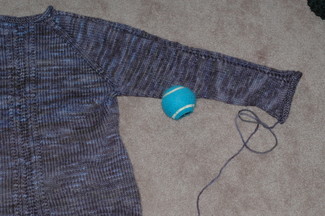 sweater and ball