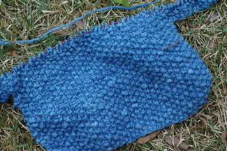 seed stitch hooded jacket