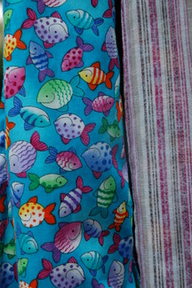 closeup of fabrics