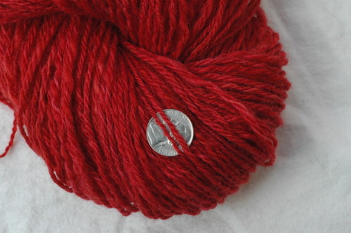 red 3 ply merino