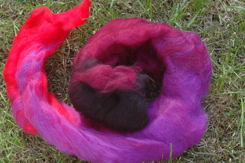 purple and red