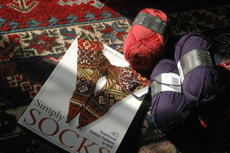 book + yarn